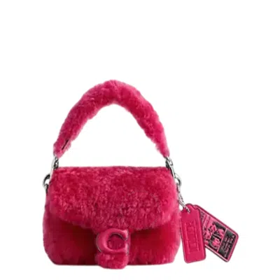 Coach The Lil Nas X Drop Tabby Bag 12 In Shearling In Pink