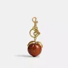 Coach The Summer I Turned Pretty™ Peach Bag Charm In Brown