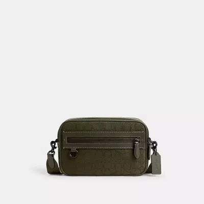 Coach Theo Kameratasche Aus Signature Jacquard
