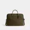 Coach Theo Work Bag In Signature Jacquard In Olive Drab