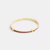 Coach Thin Enamel Signature Hinged Bangle