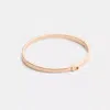 Coach Thin Signature Hinged Bangle In Gold