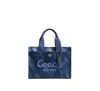 Coach Womens Midnight Navy Cargo Tie-dye Cotton Tote Bag