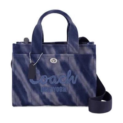 Coach Tie Dye Cargo Tote Bag 26 In Blue