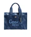 Coach Womens Midnight Navy Cargo Tie-dye Cotton Tote Bag In Blue