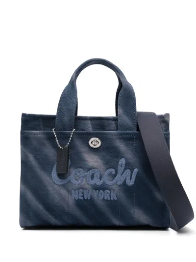 Coach Tie-dye Pattern Tote Bag In Blue