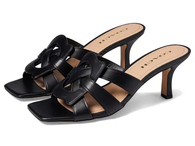 Coach Tillie Leather Sandal In Black