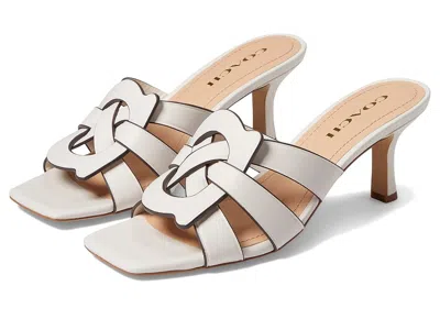 Coach Tillie Leather Sandal In Gray