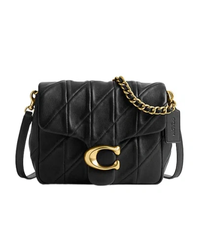 Coach Times Square Quilted Tabby Shoulder Bag In Black