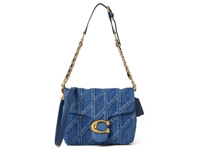 Coach Times Square Tabby Shoulder Bag With Quilting Shoulder Handbags Deep Blue: One Size