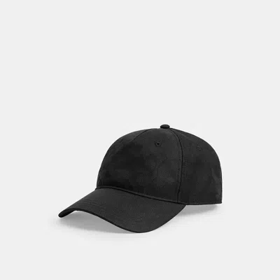 Coach Tonal Signature Baseball Hat In Black