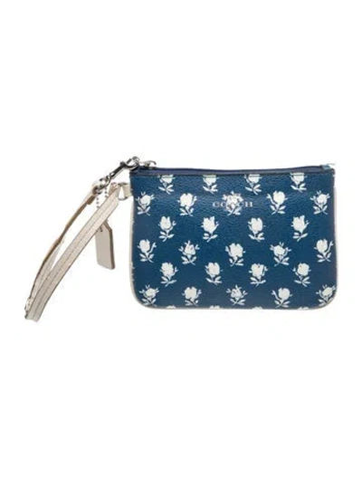 Pre-owned Coach Top Handle Bag In Blue