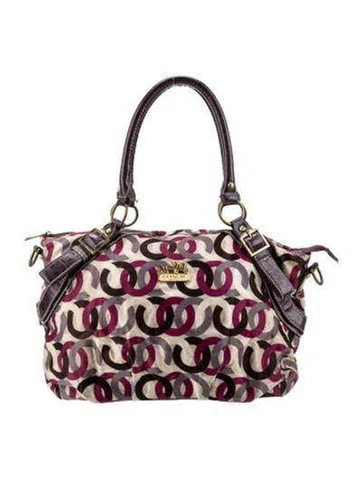 Pre-owned Coach Top Handle Bag In Brown