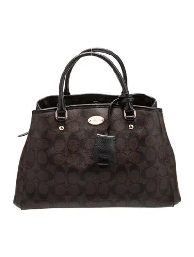 Pre-owned Coach Top Handle Bag In Brown