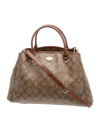 Pre-owned Coach Top Handle Bag In Brown