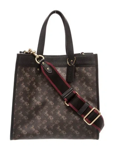 Pre-owned Coach Top Handle Bag In Brown