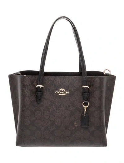 Pre-owned Coach Top Handle Bag In Brown