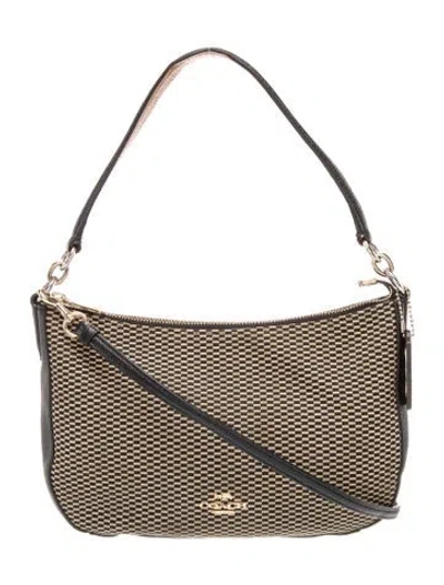Pre-owned Coach Top Handle Bag In Brown