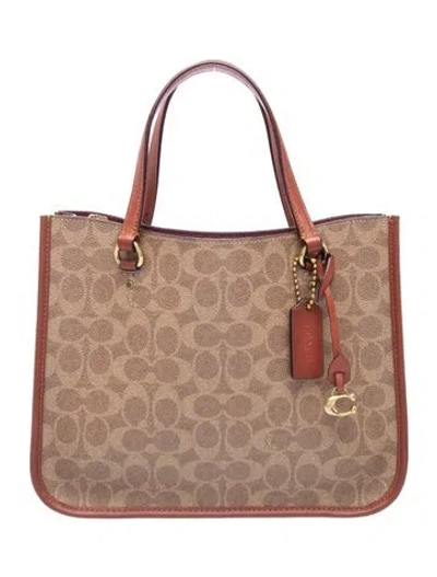 Pre-owned Coach Top Handle Bag In Brown