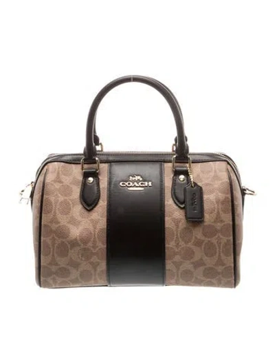 Pre-owned Coach Top Handle Bag In Brown