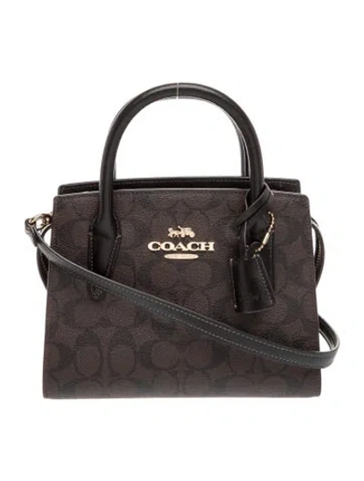 Pre-owned Coach Top Handle Bag In Brown