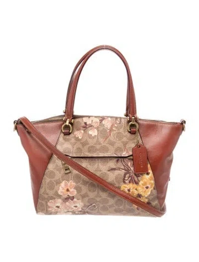 Pre-owned Coach Top Handle Bag In Brown