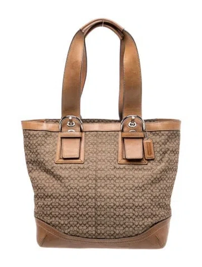 Pre-owned Coach Top Handle Bag In Multi