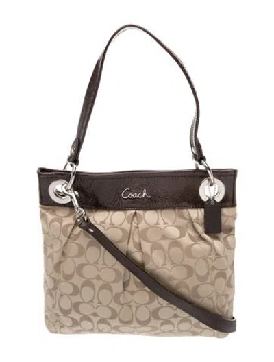 Pre-owned Coach Top Handle Bag In Multi
