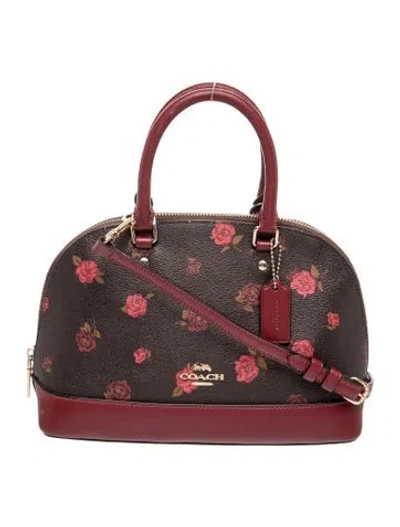 Pre-owned Coach Top Handle Bag In Red
