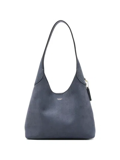 Coach Brooklyn 28 Suede Leather Shoulder Bag In Blue