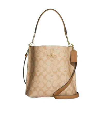 Coach Top Handle Shoulder Bag In Nude