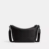 Coach Top Zip Messenger Bag In Signature Canvas In Black