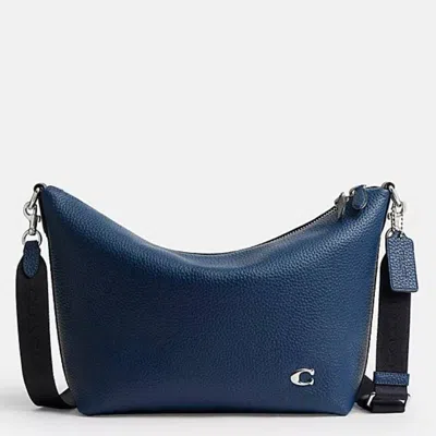 Coach Top Zip Pebbled Leather Messenger Bag