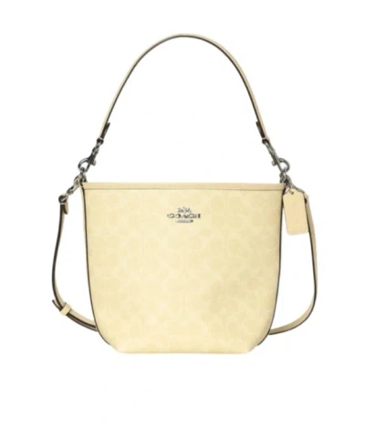 Coach Top-handled Bucket Shoulder Bag In Yellow