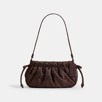 Coach Topia Loop Ruched Small Shoulder Bag  Purses In Maple