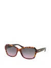 Coach Tortoiseshell-effect Square-frame Sunglasses In Multi