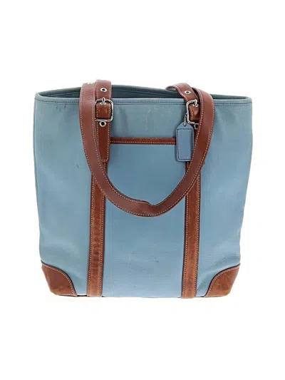 Pre-owned Coach Tote Bag In Blue