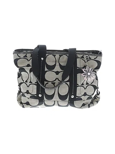 Pre-owned Coach Tote Bag In Gray