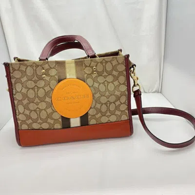 Pre-owned Coach Tote Bag () In Sand