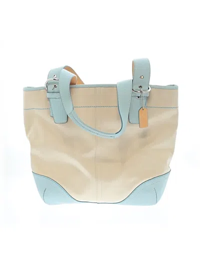 Pre-owned Coach Tote Bag In Tan