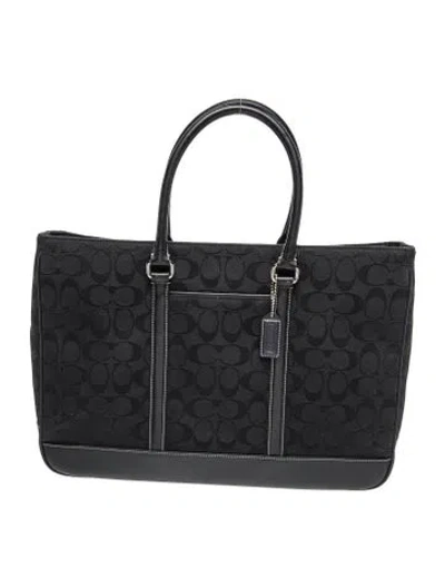 Pre-owned Coach Tote In Black
