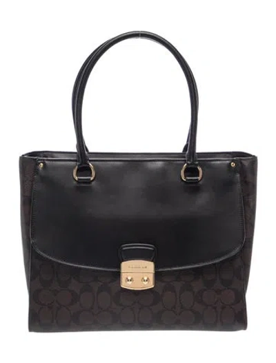Pre-owned Coach Tote In Black