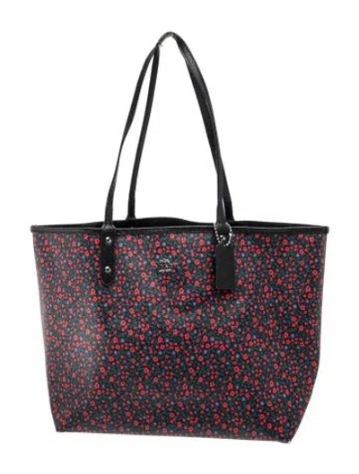 Pre-owned Coach Tote In Blue