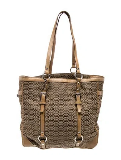 Pre-owned Coach Tote In Brown