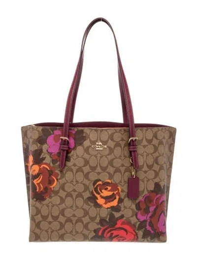 Pre-owned Coach Tote In Brown