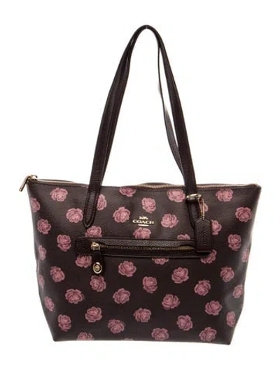 Pre-owned Coach Tote In Brown