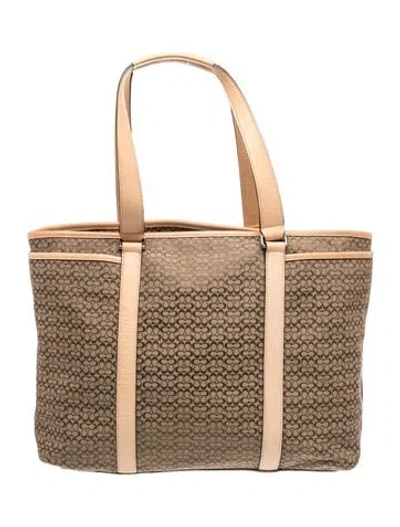 Pre-owned Coach Tote In Brown