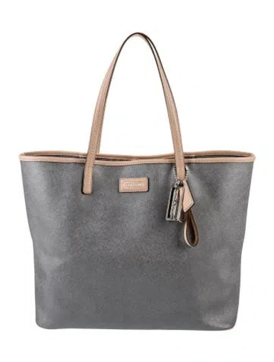 Pre-owned Coach Tote In Gray