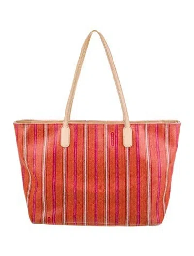 Pre-owned Coach Tote In Multi