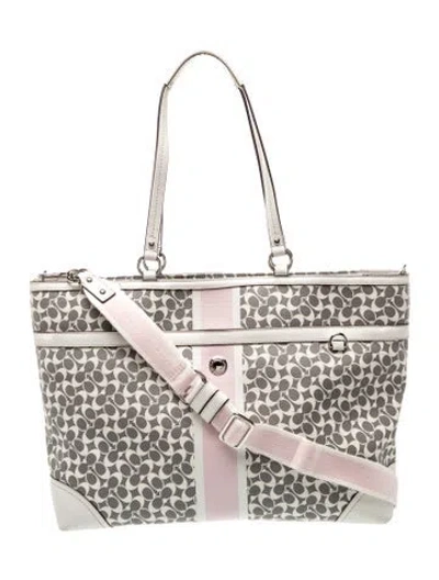 Pre-owned Coach Tote In Multi